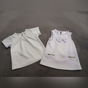 White Baby Dress 3mth & White Top 6mth. Kardashian Kids.